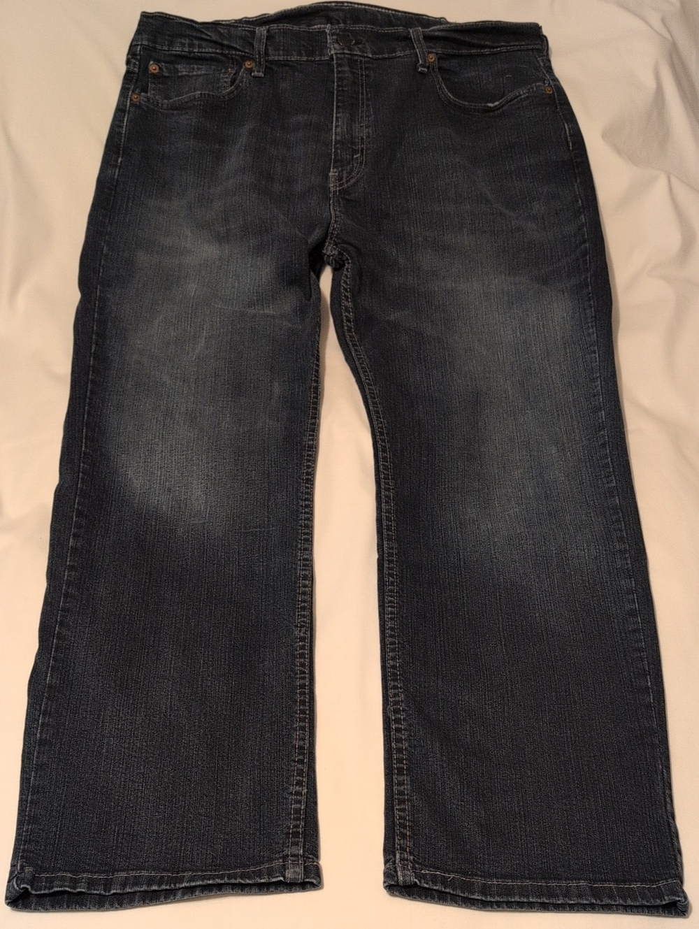 Levi's 559 Relaxed Straight Jeans - Dark Blue Denim - Men's 38"W x 32"L